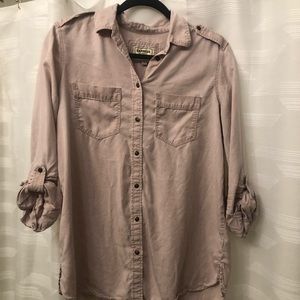 Express Women’s Pale Pink Button Down Top